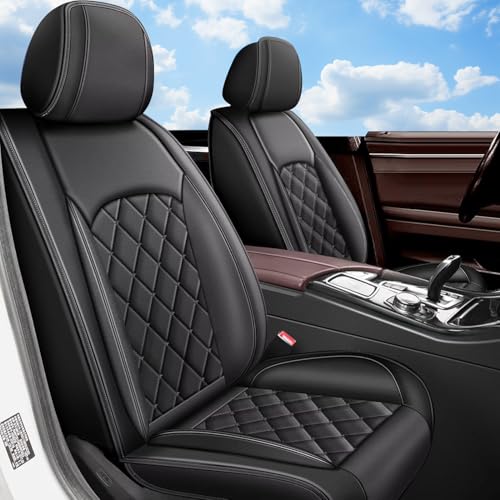 Car Seat Covers Fit for 2016-2023 2024 Buick Envision | Full Set Faux Leather, Waterproof, and Stylish Automotive Seat Protectors (5 Seat, Black Line) - color: 088 Black, size: 21-Envision-5 seat covers full set