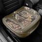 Mossy Oak Car Seat Cover, Luxury Faux Leather Front Bottom Seat Cushion Cover, Universal Anti-Slip with Wrap-Around Design and Storage Bags, Suitable for Most Vehicles - Beige Color 1 Piece - color: Beige