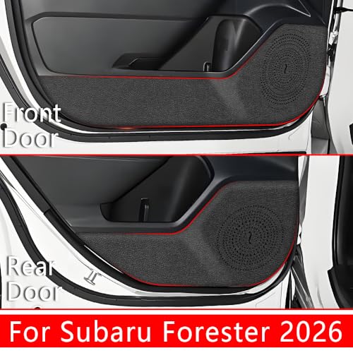 Car Door Anti Kick Pad for Subaru Forester 2025 2026 Accessories Protector Mat Dirty Collision Stickers Inner Decorative Protection
