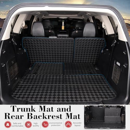 Cargo Mat for 2010-2023 Lexus GX460 6 Seats Trunk Mat & 2ND+3RD Row Rear Backrest Mat, All Weather Rear Cargo Liner Back Seat Cover Protector - size: 2010-2023 Lexus GX460 6 Seats