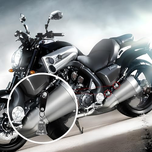 Guardian Bell Motorcycle for Bikers, Guardian Angel Gremlin Bells with 2 Key Chain Ring for Luck Riding, Motorcycle Rider Accessories