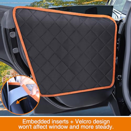 Back Seat Cover for Tesla Model Y/3 with 2 PCS Door Protector Easy to Install Rear Seat Protector for Kids/Dogs Protects Car Seat from Messes No Chemical Smell Bench Seat Cover for Model Y/3 - size: Bench Style
