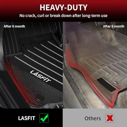 LASFIT Floor Mats Fit for BMW X2 2018-2023/ BMW X1 2016-2022 M35i, sDrive28i, xDrive28i, Custom Fit TPE All Weather Waterproof Floor Liners Front & Rear Rows Car Liners, Black - size: 1) X2 2018-2023 | X1 2016-2022 | Floor Mats