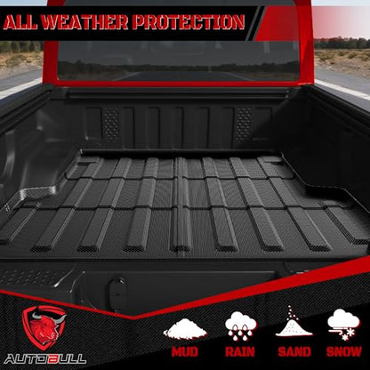 Truck Bed Mat Bed Liner Fit for Ram 1500/1500 RHO 2019-2026 & RAM 1500 Classic 2019-2024 Short Bed (5.7 FT / 67.4inches) Not for Rambox, All Weather Protection TPE Pickup Car Bed Mat - style: 12)2019-2026 |Ram 1500 Short Bed Mat (5.7 FT / 67.4” Bed)