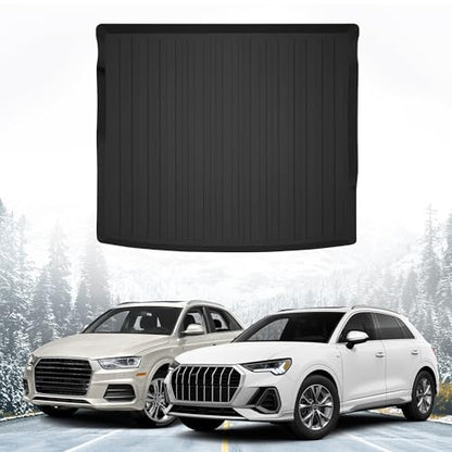 Premium Cargo Liner for Audi Q3 2018-2025 - 100% Protection - Custom Fit Car Trunk Mat - All-Season Black Cargo Mat - 3D Shaped Laser Measured Trunk Liners for Audi Q 3