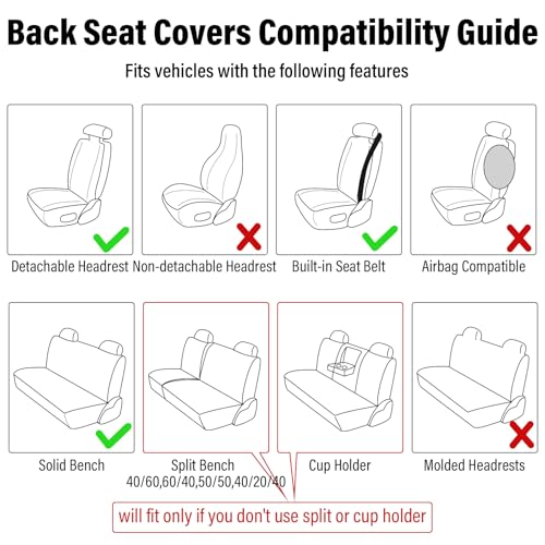 Fabbay 26 Pcs Mushroom Car Seat Covers Set with Protectors Steering Wheel Seat Belt Cover Floor Mat Armrest Cushion Key Chains Auto Interior Accessories for Women(Dark) - style: Dark