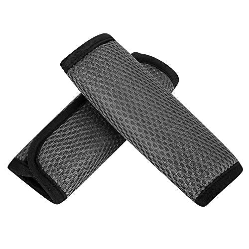 Accmor Car Seat Straps Shoulder Pads for Baby Kids, Soft Car Seat Strap Covers, Seat Belt Covers for Car Seats, Pushchair, Stroller - color: Grey, size: Medium-2.2 in X 5.8 in