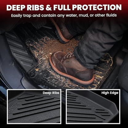 LASFIT Floor Mats & Trunk Mat for 11th Gen Honda Civic Hatchback(Not for Hybrid) 2026 2025 2024 2023 2022, All Weather Custom Fit TPE Car Floor Liners,1st & 2nd Row & Trunk Liner (Fit with Subwoofer) - size: 2）For Honda Civic Hatchback | 2022-2026 | Full