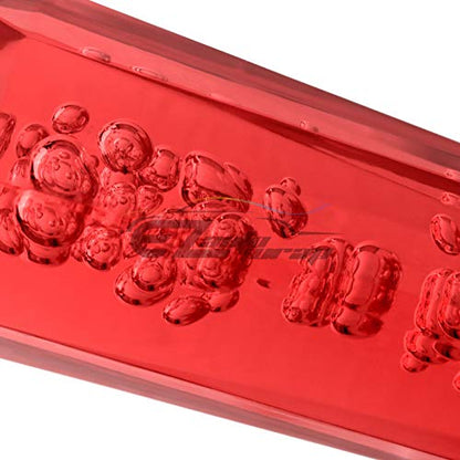 EZAUTO WRAP Shift Knob Stick Crystal Transparent Bubble Red Throw Gear Shifter 10cm - color: Red, size: 10cm