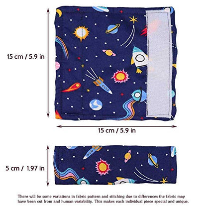 DILIMI Space Carseat Belt Cover for Baby Soft Comfort Seat Belt Cushion for Kids Cute Cartoon Pattern Car Seat Belt Pads Cover (2 Packs) - color: Space