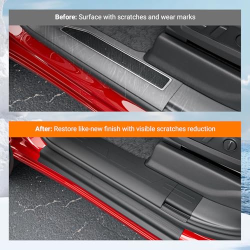 8Pcs Door Sill Protector Compatible with 2019-2026 Chevy Silverado GMC Sierra 1500 Door Sill Guard TPE Car Threshold Protector Replacement for 2019-2026 Chevy Silverado Accessories - size: Compatible with 2019-2026 Chevy Silverado