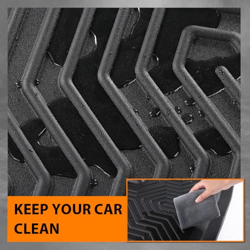 G-PLUS TPE Floor Mats Fit Ford F150 Supercab 2015-2025 (Not Fit Models Without Factory Carpet) 1st & 2nd Row Truck Accessories Cargo Liners All Weather Protection 3PCs Black Alfombras para Carro - size: 2015-2025|Fit Ford F150 Supercab|3PCS