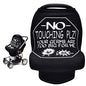 Metplus Car Seat Cover Baby, No Touch Sign Carseat Canopy, Nursing Breastfeeding Covers, Stretchy Universal Fit, Multi-Use for Stroller/Shopping Cart/High Chair, Gender Neutral Shower Gift - color: Black Bacteria