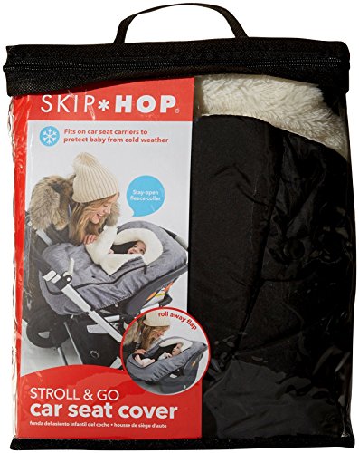 Skip Hop Winter Car Seat Cover, Stroll & Go, Black - color: Black