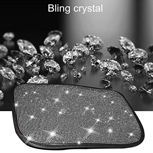 BetterJonny Auto Bling Car Armrest Cover, Crystal Rhinestone Auto Center Console Cover Pad Non-Slip Car Arm Rest Cushion Pad Universal Bling Car Accessories for Most Car (13.2 X 9.3 Inch)