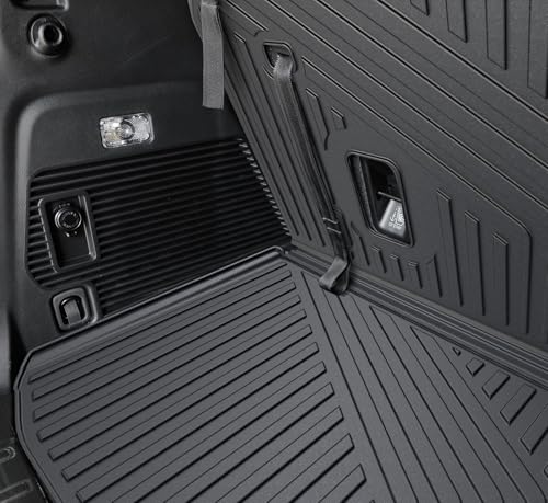 Cargo Mat with Backrest Mats for 2019-2025 2026 Subaru Ascent 7/8 Passenger Accessories, All-Weather TPE 3rd Backrest Mat Trunk Mat Cargo Liner Protector(Cargo Mat with Backrest Mats) - style: Cargo Mat with Backrest Mats