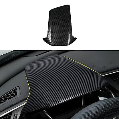 Car Dashboard Instrument Protective Cover Decals for 2016-2021 Honda Civic 10th Gen Accessories ABS Carbon Fiber Stickers - color: Dashboard Protector Cover