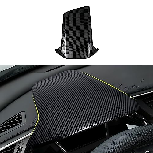 Car Dashboard Instrument Protective Cover Decals for 2016-2021 Honda Civic 10th Gen Accessories ABS Carbon Fiber Stickers - color: Dashboard Protector Cover