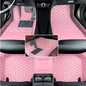 Custom Floor Mats for Audi A1, A3, A4, A5, A6, A7, A8,TT, TTS, Q2, Q3, Q5, Q7, Q8,RS3 RSQ8 S3 S4 S5 S6 S7 S8 e-tron, Q4 e-tron,All Weather Waterproof Luxury Leather (Pink) - color: Pink