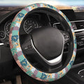 Boho Patch Elastic Steering Wheel Cover Non-Slip Breathable Steering Wheel Protector Fit Auto, SUVs, Truck - color: Boho Patch