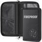 Fireproof Car Registration and Insurance Holder Waterproof Car Accessories Glove Box Organizer with Flexible Secure Zippered Case for Women Men Teen Secure Storage for Home, Office, Travel