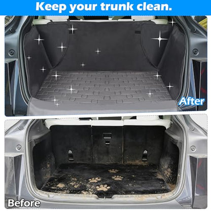 Dog Car Seat Cover for Trunk Cargo Liner for Dogs, Waterproof Pet Cargo Cover Dog Seat Mat for Tesla Model Y Juniper 2025 2026 Upgraded 600D Heavy Duty Waterproof Scratch-Resistant Dog Hammock