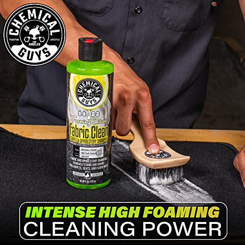 Chemical Guys Foaming Citrus Fabric Clean, Carpet and Upholstery Cleaner - Car Carpet Cleaner for Seats, and Floor Mats, Safe for Home, Office & More, Citrus Scent - 16 oz - size: 16 Fl Oz (Pack of 1)