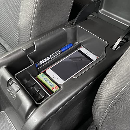 Compatible with Center Console Tray Chevy Colorado/GMC Canyon Accessories 2015-2020 2021 2022 - Red Trim - color: Red Trim
