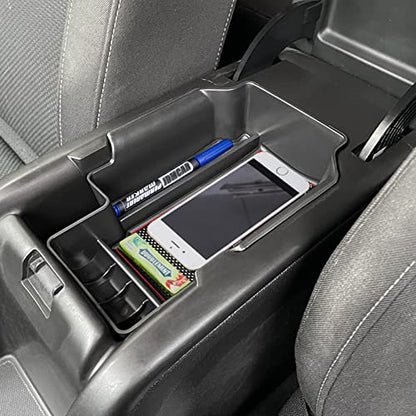 Compatible with Center Console Tray Chevy Colorado/GMC Canyon Accessories 2015-2020 2021 2022 - Red Trim - color: Red Trim