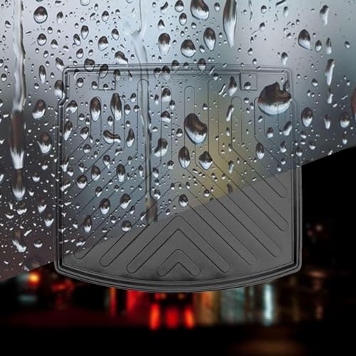Volvo XC60 2010-2017 Cargo Liner 3D Custom Fit Heavy Duty All Weather Rubber Car Trunk Liners Waterproof Odorless Non-Slip Soft TPE Cargo Mats (Black) by RizLiner - size: XC60 2010 - 2017 Cargo