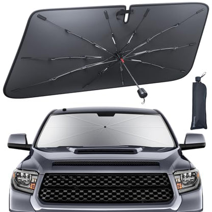 Car Windshield Sunshade for Tacoma (2016-2026) - 2026 Foldable Car Windshield Sun Shade Umbrella, 5-Layer UV Block, 10-Rib Frame, for Tacoma (2016-2026) Interior Sun Protection, Tacoma Accessories - size: Toyota Tacoma (2016-2026)