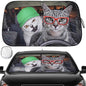 Windshield Sun Shade - Car Sun Shade Windshield, Cute Reflector Sunshade Offers Ultimate Protection for Car Interior - color: Cat