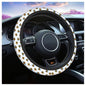 Swono Bee Cute Steering Wheel Cover Universal 15 Inch Cartoon Bees Black and Yellow Neoprene Car Steering Wheel Covers Stretchy Car Accessories for Women - color: multi-054