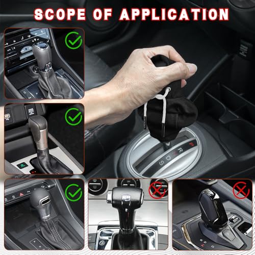 Gear Shift Hoodie, Shifter Hoodie, Funny Car Gear Shift Protector Cover, Automotive Interior Cute Gadgets Fashionable Mini Sweater Shifter Stick Knob Cover Universal for Most Vehicles (Black) - color: Black