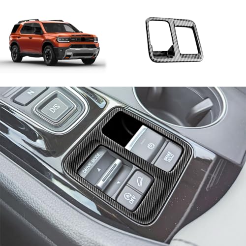Electronic Handbrake Panel Cover Compatible with Honda New Passport 2026 2027 Gear Shift Panel Cover Interior Car Accessories ABS 1PCS(Carbon Fiber Style) - color: Carbon Fiber Style