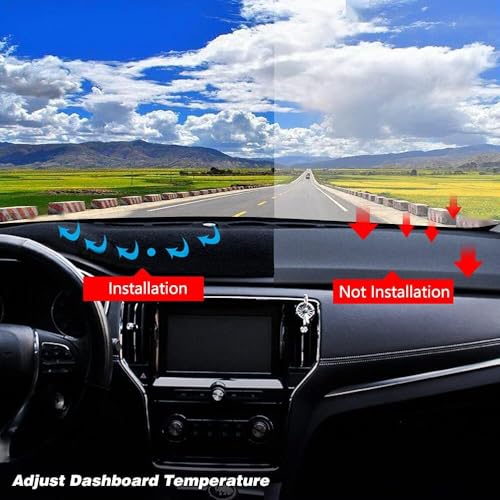 Dash Cover Mat Custom Fit for 1995-1996 Chevy Chevrolet Silverado C1500 C2500 C3500 K1500 K2500 K3500 Tahoe Suburban,GMC Sierra Yukon Suburban Pickup Truck,Dashboard Cover Pad Carpet (95-96 Dark Gray)