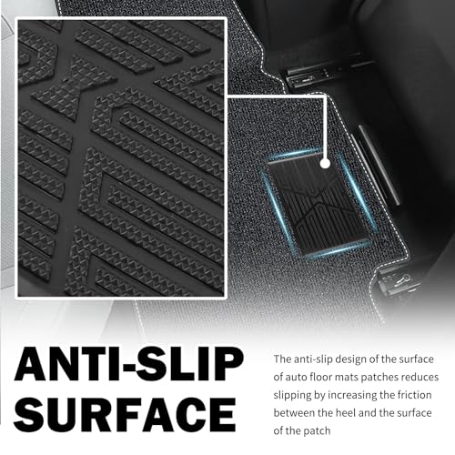 Car Floor Mats Carpet Patch Repair Kit with Screws,Anti-Slip Floor Mats for Cars Carpet Repair Kit,Automotive Floors Mat Carpets Repairs Patch for Heel Scuff Plate Rest Pedal Pad