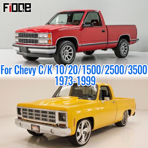 Front Bench Seat Covers for Chevy 1973-1999 C/K Series Full Size Classic Trucks Without Headrests, Air Mesh Fabric Composite Soft Foam Lining Bench Seat Protector-Black - size: Wear-Resistant Composite Fabric
