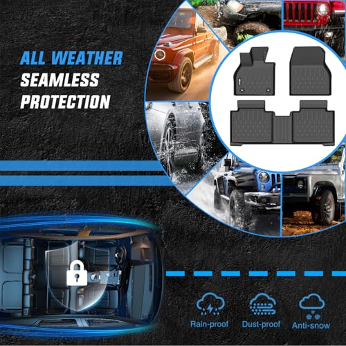 Nilight TPE Floor Mats for Subaru Solterra Toyota BZ4X 2023 2024 2025 2026, All Weather Custom Fit Heavy Duty Floor Liners - color: 2023-2026 Subaru Solterra