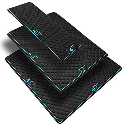 FH Group F16501BLACK-14 Deluxe Heavy Duty Faux Leather Diamond Pattern Multi-Purpose Black Automotive Cargo Liner fits most Cars, SUVs, and Trucks, 14 inches - color: Black, size: 40 x 14 Inches