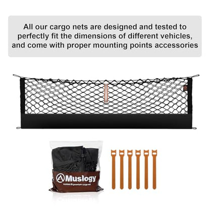 Truck Bed Cargo Net Trunk Netting Compatible with 2018-2025 2026 Toyota Camry Accessories, Pickup Cargo Organizer SUV Sedan Storage Net w/Heavy Duty Carabiners - style: 2018+ Camry
