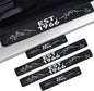 4Pack Car Door Sill Protectors,Carbon Fiber Front/Rear Door Sill Plate Guard Protectors fit for Bronco Accessories