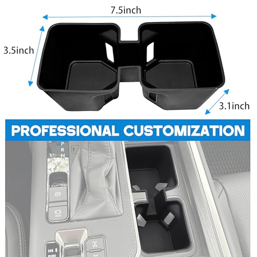Center Console Cup Holder Inserts for 2024 2025 2026 Lexus GX550 Accessories Non-Slip Cup Holder Silicone Protection Pad Cupholder Coaster Liner for GX 550 Drink Organizer Interior Mat Black - size: for Lexus GX 550 2024 2025