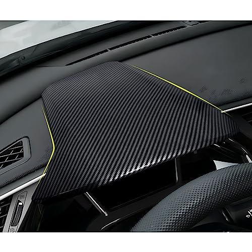 Car Dashboard Instrument Protective Cover Decals for 2016-2021 Honda Civic 10th Gen Accessories ABS Carbon Fiber Stickers - color: Dashboard Protector Cover