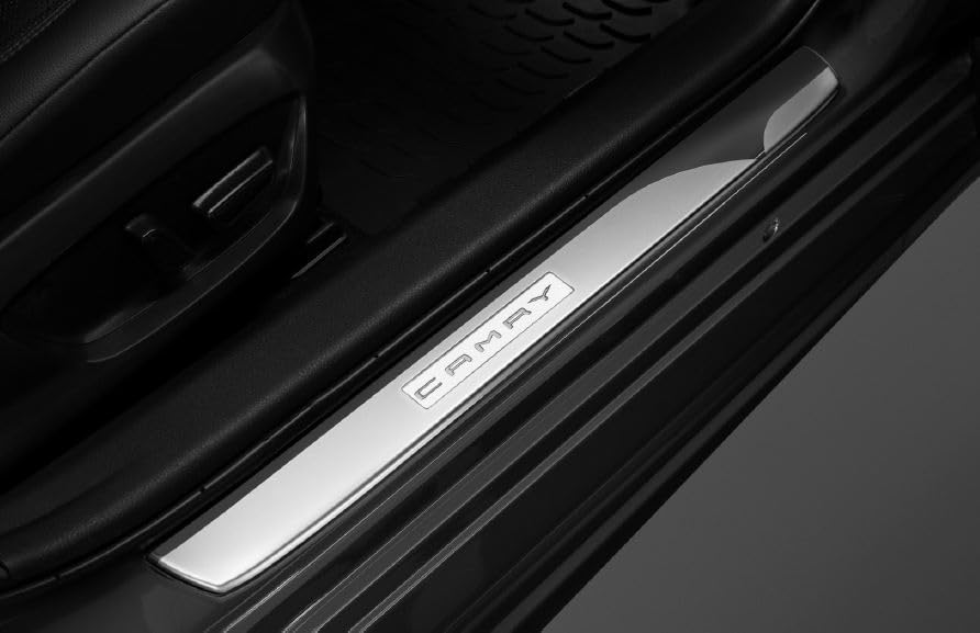 2018-2024 Toyota Camry Door Sill Protectors with Logo, Set of 4, Interior Scuff Guards, PT922-03182
