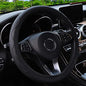 Elastic Steering Wheel Cover Universal 14-15 inch Stretch Car Steering Wheel Covers Microfiber Leather Breathable Anti-Slip Durable Without Inner Ring Steering Wheel Protective - Black - color: black3
