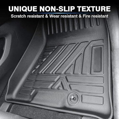 All Weather Custom Fit Rubber Mats for 2017-2020 Hyundai Elantra(No Fit Elantra GT), Easy to Remove and Clean, Anti-Slip, Full Set Includes 1st 2nd Rows Maximum Coverage, TPE Rubber Protection - color: 2017-2020 Elantra