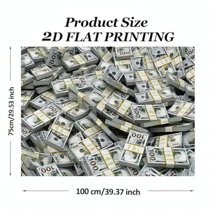 Universal Car Trunk Mat 29" x 39", Banknote Pattern All Weather Trunk Protection Cargo Liner, Durable Cargo Mat Rear Trunk Liner,Stylish Vehicle Interior Accessories Suitable for Most Car Models - color: Banknote Pattern