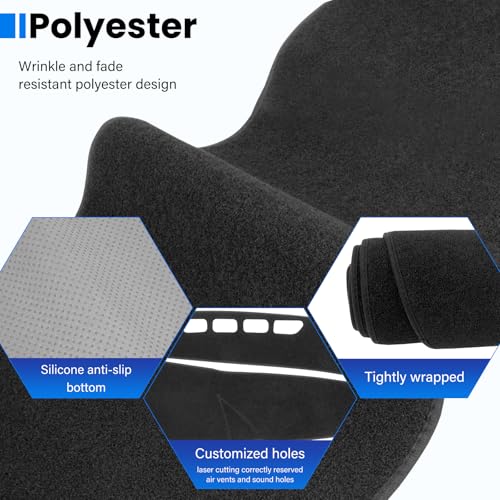 Dash Cover Mat Compatible with Toyota Crown 2023 2024 2025 Dashboard Cover (Not fit Signia) for Pad Custom Car Dashboard Interior Accessories Ornament - size: Compatible with Crown 2023- 2025