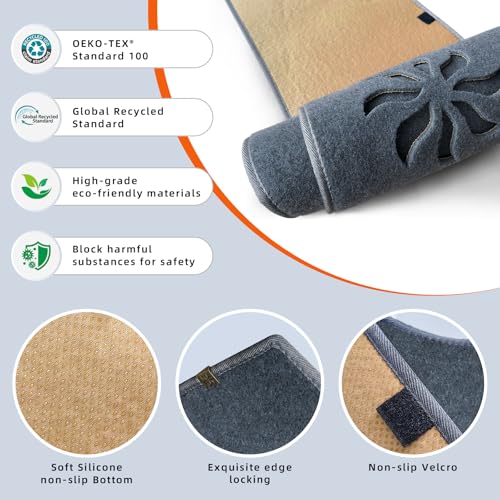 Dashboard Cover Dash Mat Fit for K-ia 2018-2014 Forte Forte5,2017-2014 Forte Koup,Car Dash Board Mat Anti-Glare Carpet,Non-Slip Pad Sunshield Protector (Grey)
